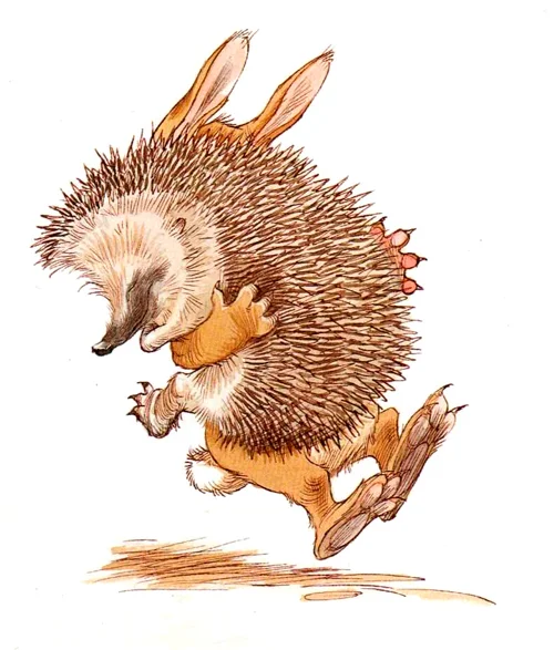 Ежик и Кролик обнимаются