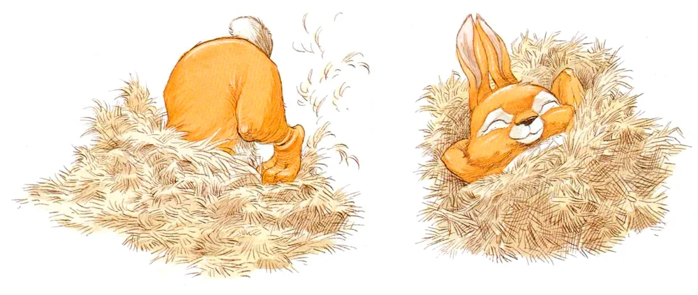 Кролик в кроватке из пуха