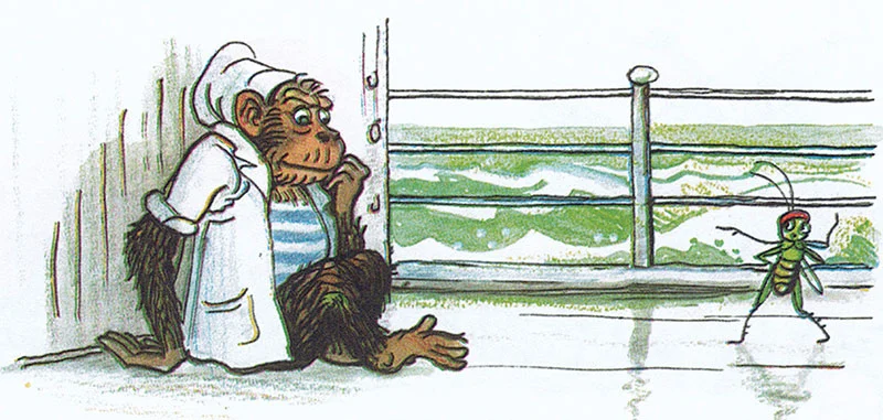 Обезьяна и кузнечик