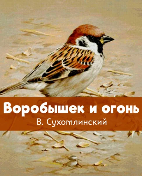 Воробышек и огонь