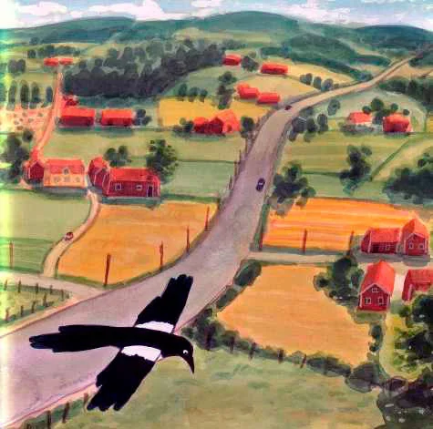 Сорока летит