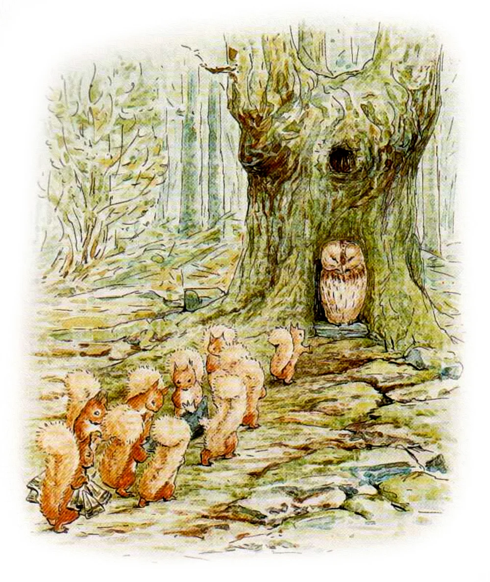 Белки пришли к Филину