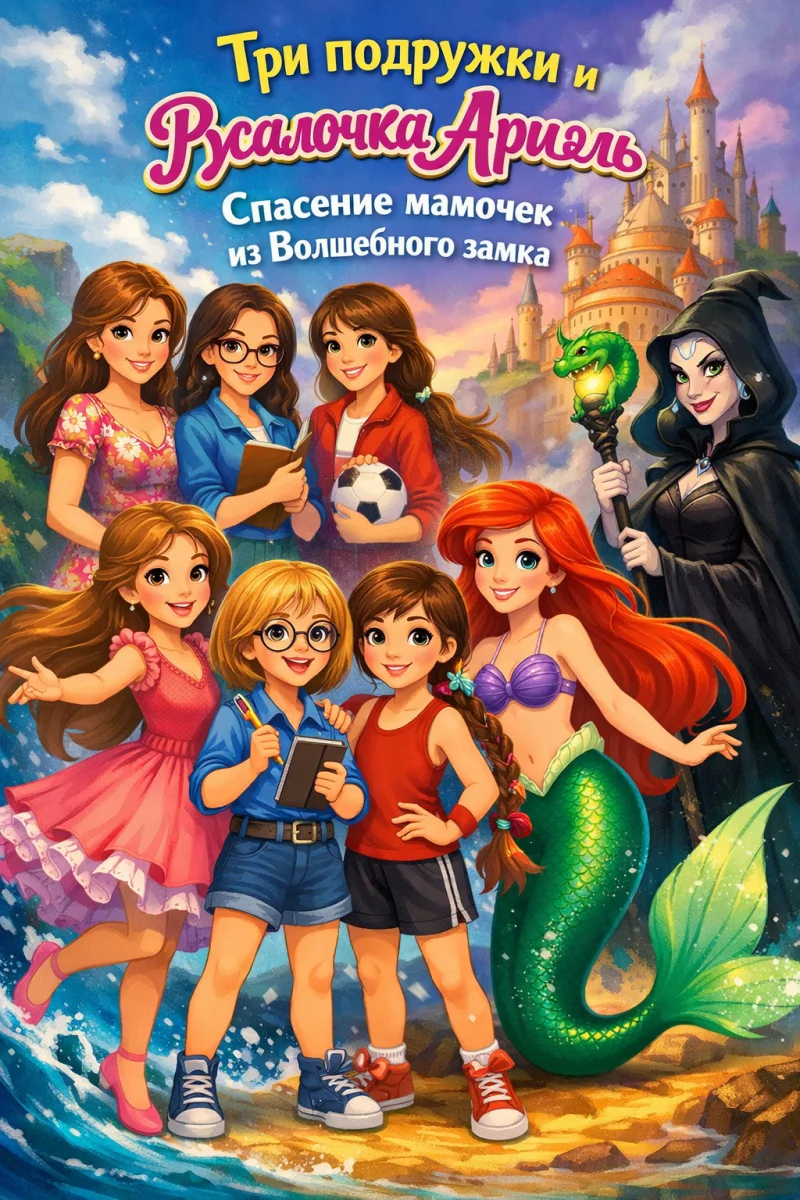 Три подружки и русалочка Ариэль: Спасение мамочек из Волшебного замка