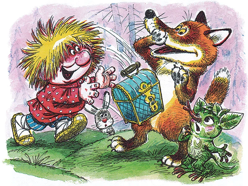 Сундучок прилетел к лисе