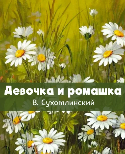 Девочка и ромашка