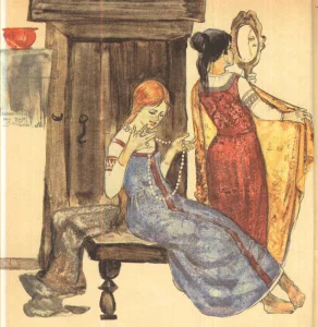 Серебряное блюдечко и наливное яблочко