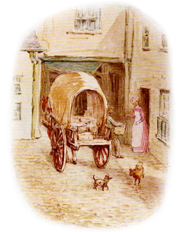 Повозка в городе