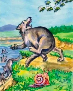 Волк, улитка и осы