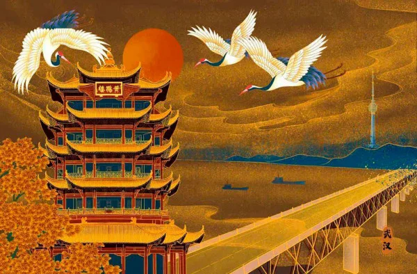 Желтый аист