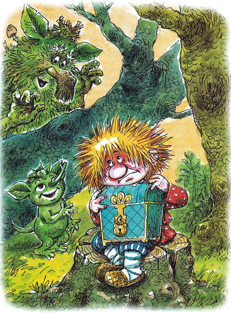 Кузя с сундуком