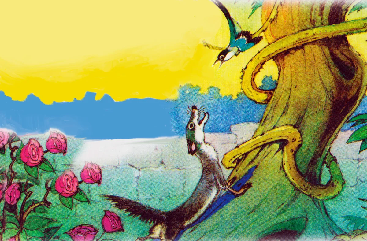 Мангуст и птичка