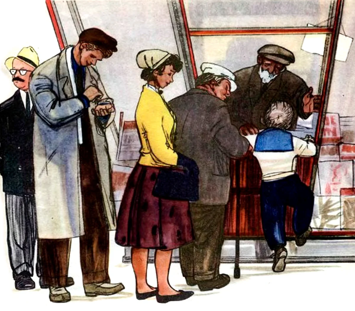 Очередь в киоск