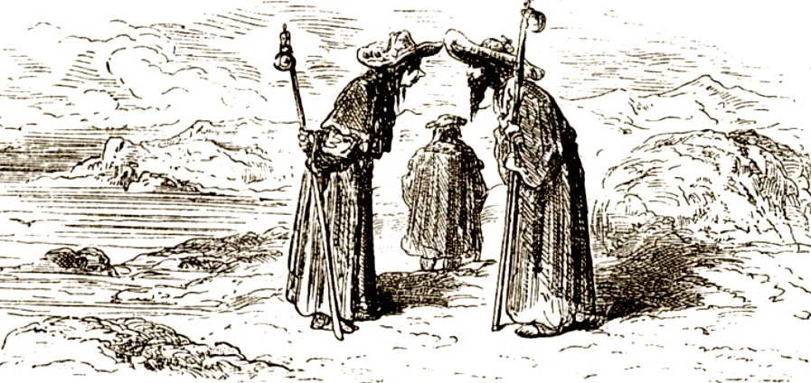 Двое мужчин в шляпах