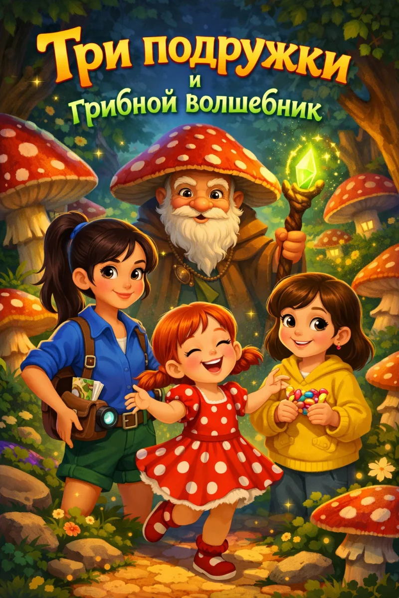 Три подружки и грибной волшебник