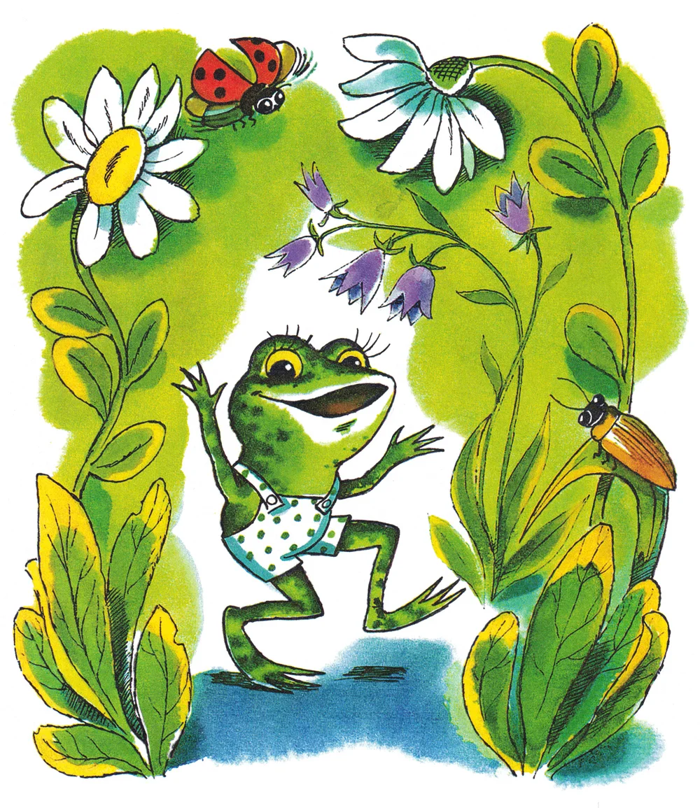 Лягушонок на лугу