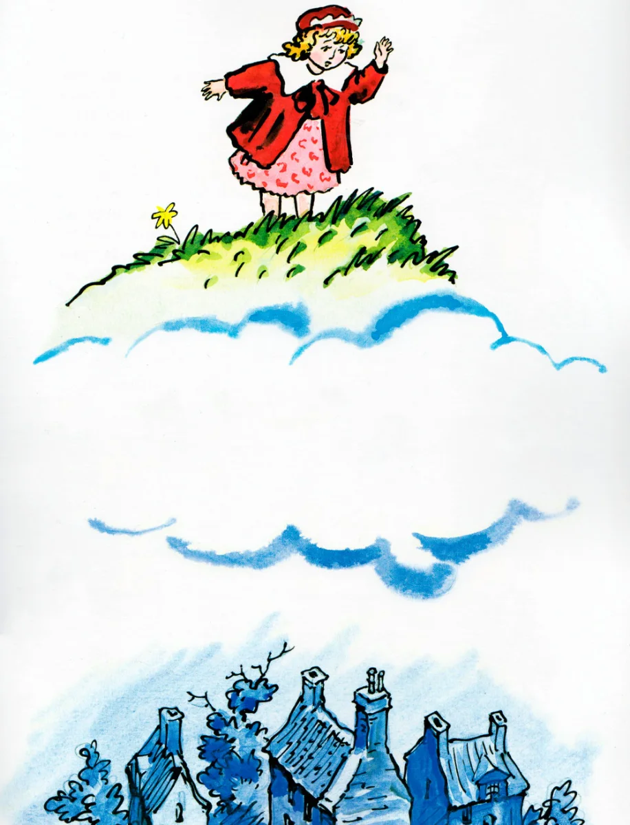 Люси залезла на гору