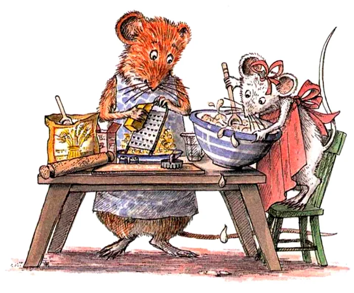 Ангелина с мамой на кухне готовят