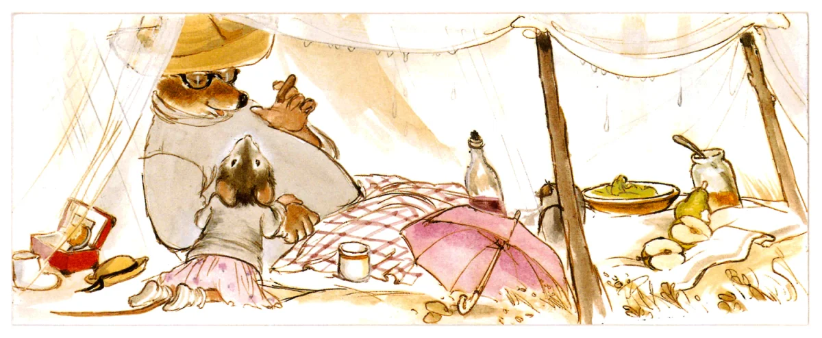 Мышка и мишка отдыхают