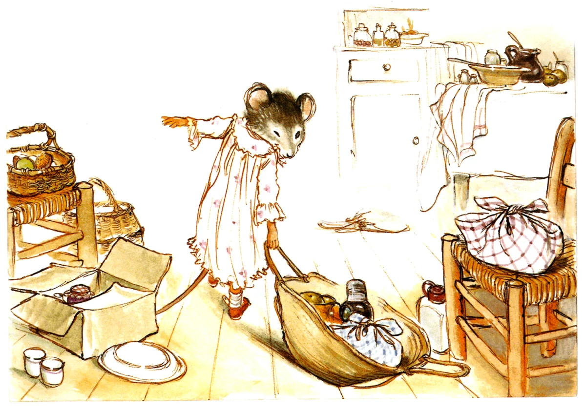 Мышка с сумкой