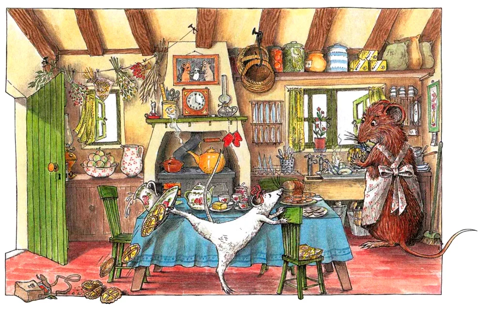 Ангелина танцует на кухне