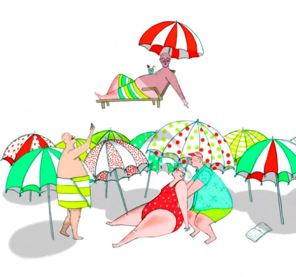 На пляже в Остии