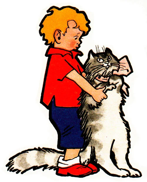 Мальчик и кошка