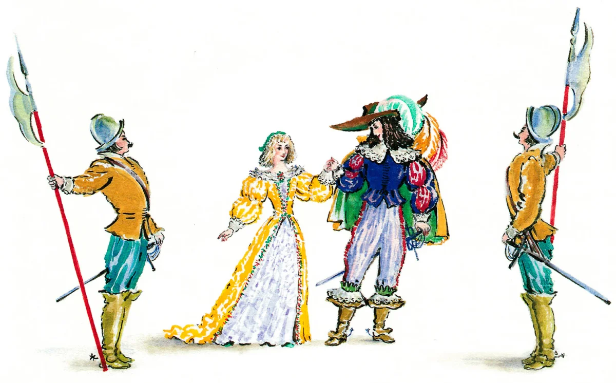 Золушка и принц на свадьбе