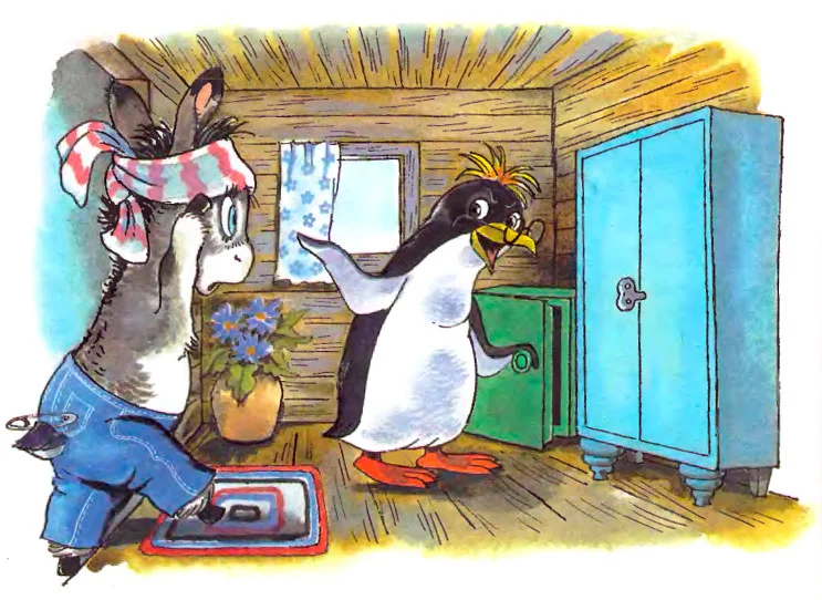 У ослика разболелась голова