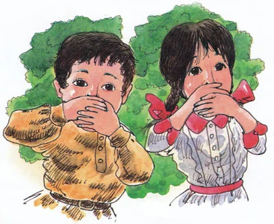 Минька и Леля молчат