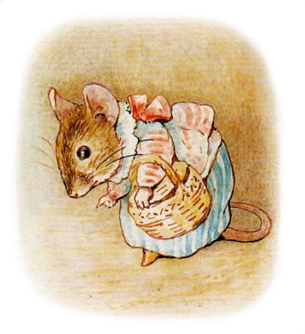 Мышка с корзинкой