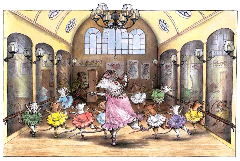 Ангелина на уроке танцев