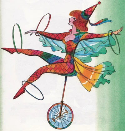 Девушка на одном колесе