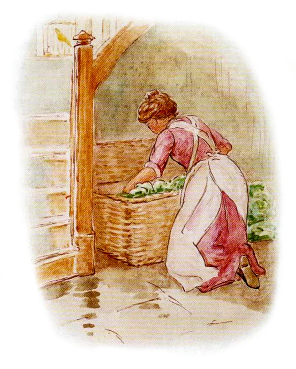 Кухарка с корзиной