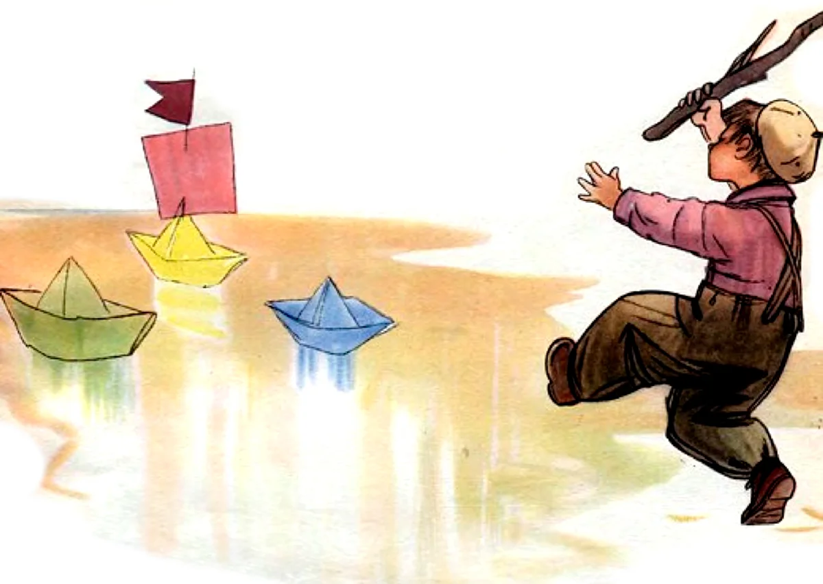 Мальчик с палкой